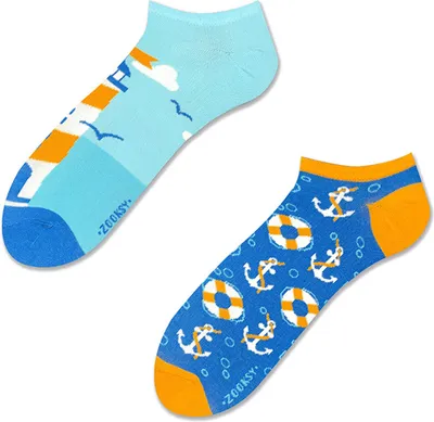 Produktbild von Kurze Herrensocken "Meer", Größe 41-46, bunte Socken mit lustigem Muster