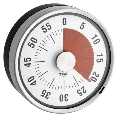 Produktbild von TFA Dostmann Analoger Kurzzeit Timer Puck, 38.1028.10, bis 60min, Eieruhr, Küche