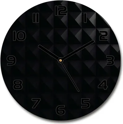 Produktbild von Wanduhr aus Glas 30fi Glasbild Glasuhr Gehärtetes Glas - schwarze-zeiger - Abstraction background