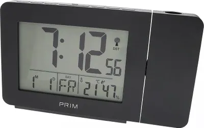 Produktbild von PRIM Wecker Radio Projection 168 mm Kunststoff Schwarz