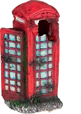 Produktbild von Happet Aquarium Ornament R004 Telefonzelle 8 cm