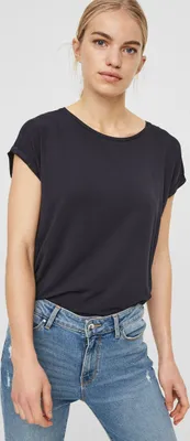 Produktbild von Basic T-Shirt Einfarbig Rundhals Ausschnitt Kurzarm Top Oberteil | S