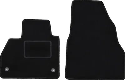 Immagine prodotto di Wielganizator tappetini auto velours anteriori adatto per Renault Kangoo II (2007-, furgoncino) neri, set 2 pz, con fissaggi