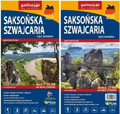 Zdjęcie produktu dla Mapy turystyczne. Czeska i Saksońska Szwajcaria, 1:25 000