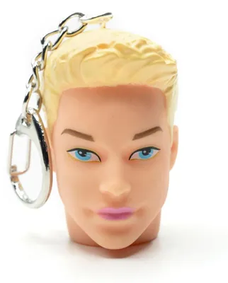 Produktbild von Kopf Schlüsselanhänger Miniblings Anhänger Gummi Körperteil Mann Körper Puppe blond