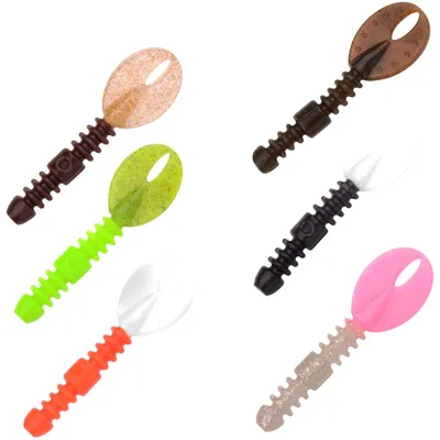 Produktbild von Trout Master Grubsta 6,2cm - 6 Creature Baits, Farbe:Chartreuse