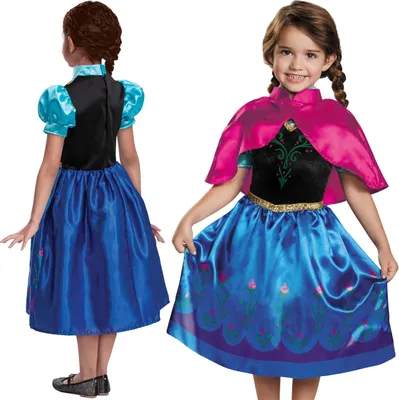 Immagine prodotto di Costume di carnevale per bambini Disney Frozen La Regina dei Ghiacci Anna 109-123 cm 5-6 anni