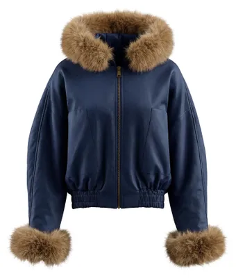 Image de KRZY, veste pour femme - bleu, taille L