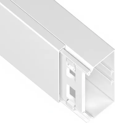 Produktbild von Weiße Kabelrinne 60 x 130mm KE AKS 111331 2m = 1 Stk.