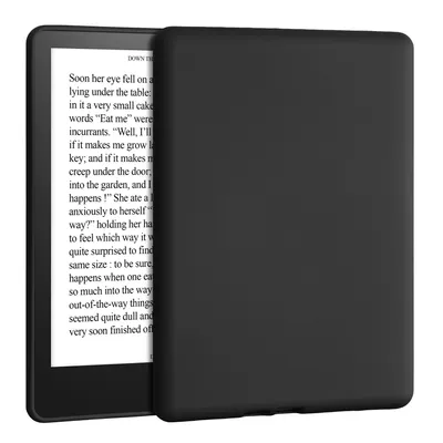 Produktbild von kwmobile Hülle kompatibel mit Amazon Kindle Paperwhite 11. Generation 2021 - Silikon eReader Cover Case Schutzhülle - Schwarz matt