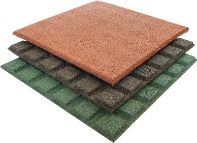 Produktbild von 5 Stück Fallschutzmatten 50 x 50 x 2,5 cm in GRÜN