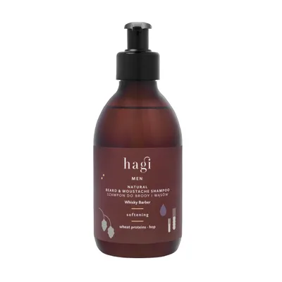 Productafbeelding van Hagi Naturalny shampoo voor baard en snor, Whisky Barber, 300ml
