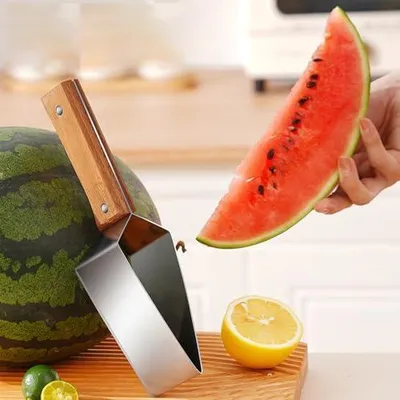 Produktbild von Wassermelonenschneider aus Edelstahl, Obstschneider und Würfelschneider für die Küche