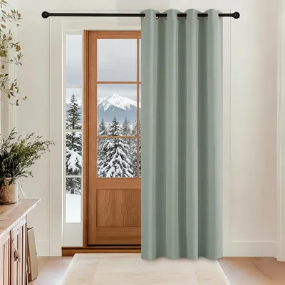 Obrázok produktu pre Záves na dvere, chrániaci pred chladom, neprepúšťa svetlo, 230 x 140 cm, svetlozelená farba