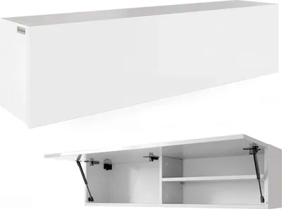 Produktbild von PLATAN ROOM Badschrank Hängeschrank 120 x 30 x 25cm Matt Badezimmerschrank hängend Wandschrank für Bad weiß
