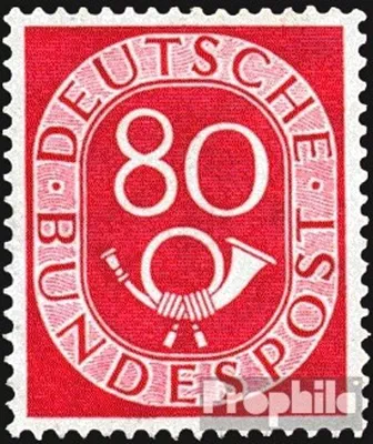 Produktbild von Briefmarken BRD (BR.Deutschland) 1951 Mi 137 postfrisch Posthorn