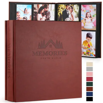 Obrázok produktu pre Fotoalbum 10 x 15 cm, 600 fotiek, umelá koža, pre rodinu