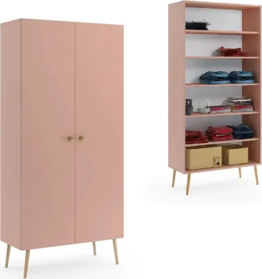 Zdjęcie produktu dla Szafa LEBEL z półkami 87cm różowa