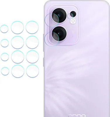 Productafbeelding van 3mk Hybride glazen lensbescherming voor Oppo Reno 13F 4G/5G - Camera-objectief, cameralens, 0,16 mm, hardheid 6H (4 stuks)