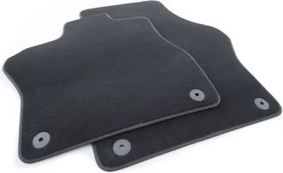 Image de Tapis de sol pour VW ID. Buzz (avant) compatible Velours Tapis Premium Tapis Automatique Intérieur Noir 2 pièces