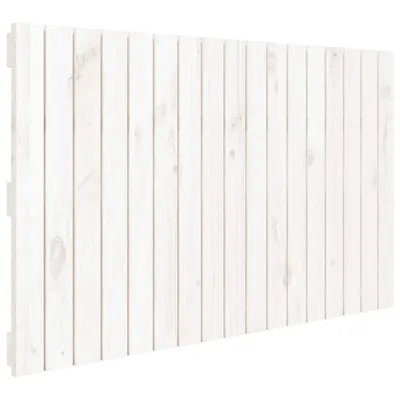 Produktbild von Wand-Kopfteil Weiß 108x3x60 cm Massivholz Kiefer