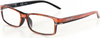 Zdjęcie produktu dla Okulary do czytania Distinguo Caravaggio, zapasowe soczewki 1.0, kolor pomarańczowy i czarny, elastyczne zauszniki, etui