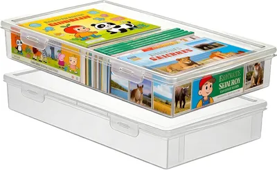 Produktbild von Aufbewahrungsbox mit Deckel 2200 ml, 2 Stücke, Kunststoff, für Papier