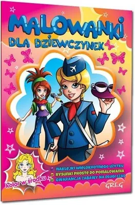 Image de Malowanka dla dziewczynek z naklejkami i wzorami Greg