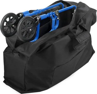 Produktbild von Rollenstuhl-Tasche, Große Reisebeutel für Rollstuhl, Walker und Transportstuhl, für Auto und Flugzeug, TSA-Reise (35" x 26" x 9,5"), Schwarz, Funktionell