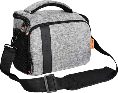 Image de Sacoche pour appareil photo Sac à bandoulière Appareil photo reflex Nikon Canon Fujifilm Housse de pluie Gris