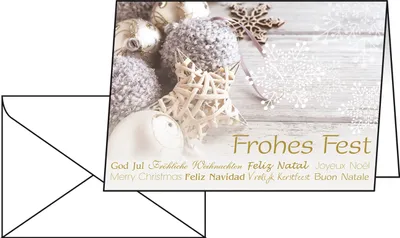 Produktbild von SIGEL DS034 Weihnachts-Karten (inkl. Umschläge), Christmas Feeling, A6 (A5), 25 Karten