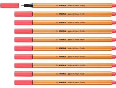 Obrázek produktu pro Jemný liner STABILO Point 88 neonově červený