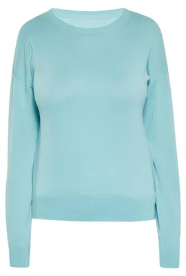 Image de Cardigan pour femme AODA - bleu turquoise, taille S