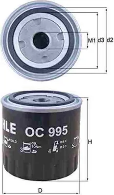 Produktbild von KNECHT Ölfilter Artikel: OC 995