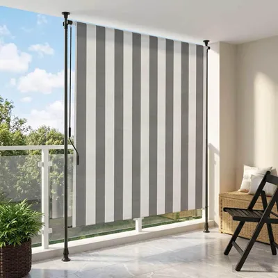 Image de Maison Exclusive - Store extérieur anthracite et blanc 200 x 270 cm
