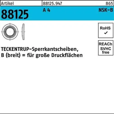 Produktbild von Sperrkantscheibe R 88125 NSK-B 8 A 4