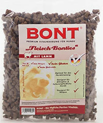 Produktbild von Versele Laga Fleisch-Bonties Tierleckerli mit Lammfleisch, 500g Beutel für Hunde & Katzen