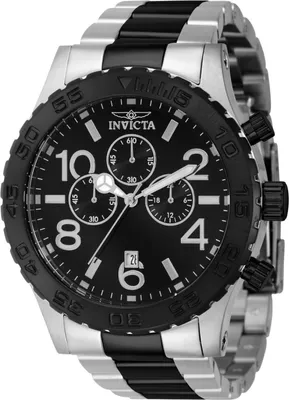 Obrázek produktu pro Invicta Specialty 40606 Pánské Hodinky - Quartz Movement - Nerezová Ocel s Černým Ciferníkem - 50 mm