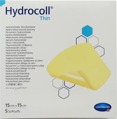 Produktbild von Hydrocoll Thin 15 x 15 cm Wundverband (10 Stk.)