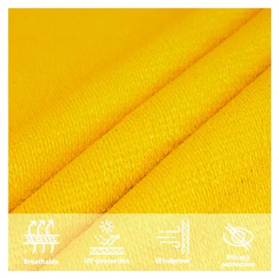 Produktbild von Sonnensegel, UV-Schutz für Terrasse, Balkon und Garten, dreieckig, 160g/m², Gelb, 5x6x6m