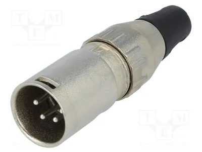Obrázok produktu pre 1x konektor 50V 701-0400 - pripojovací konektor, 4-pinový, rovný, pre pripojenie k káblom pomocou zvarovania