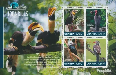 Produktbild von Briefmarken Uganda 2014 Mi 3230-3233 Kleinbogen (kompl.Ausg.) postfrisch Hornvögel