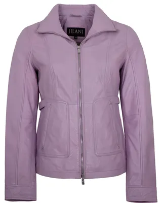 Produktbild von Jilani - Damen Lederjacke Lammnappa flieder : 46