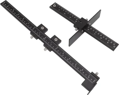 Obrázek produktu pro Skříňové kování -Souprava -Hliník -Slitina -Slitinová šablona Šablona Děrovačka -Lokátor Návod na vrtání dveří a zásuvek