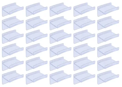 30er Set Hut-Organizer Haken, selbstklebend, transparent