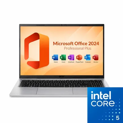 Produktbild von Acer Aspire Go 15 Laptop - Intel Core 5 120 - 15,6 Zoll Full HD - 32GB DDR4-RAM - 2TB SSD - Windows 11 Professional + MS Office 2024 Professional Plus