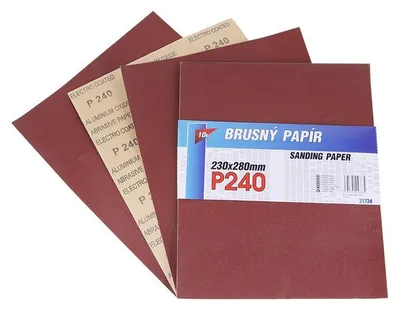 Obrázek produktu pro Papír brusný 230x280mm P240 10ks 21724