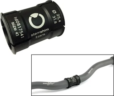 Produktbild von BySchulz Reduzierhülse Speedlifter Vorbau/Lenker Ø31,8mm/Ø25,4mm, schwarz
