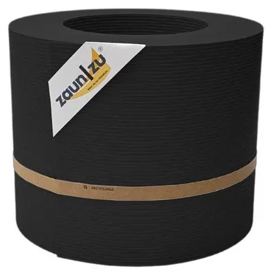 Produktbild von Sichtschutzstreifen zaun|zu RILLE 26m Rolle PP Zaunblende Doppelstabmattenzaun Schwarz 26m