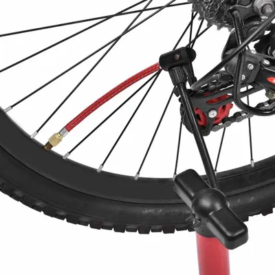 Zdjęcie produktu dla POENVFPO 2 szt. dysza pompki rowerowej - wąż przedłużający pompkę rowerową z elastycznym gumowym materiałem do łatwej instalacji akcesoria rowerowe (miedziowane)